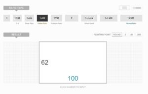 METALLIC RATIO ／ 貴金属比 [黄金比・白銀比などを計算]